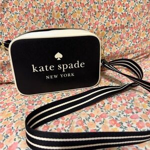 Kate Spade Black and Cream Crossbody Bag